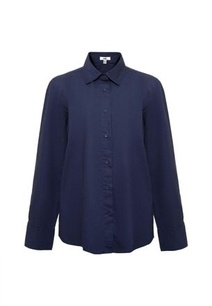 Mavi Langarmbluse MAVI Mavi Langarmhemd Long Sleeve Shirt, Damen, Gr. M, blau, Obermaterial: 100% Baumwolle CO., Blusen Langarmbluse