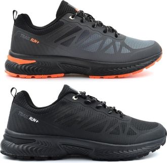 Generic Mens Extra Large Trainers Memory Foam Trainers Size 13 Mens Shoes Size 14 Trainer Metro Trainer Extra Large Shoes Sizes 13/14/15/16 Orange/Grey/Black 