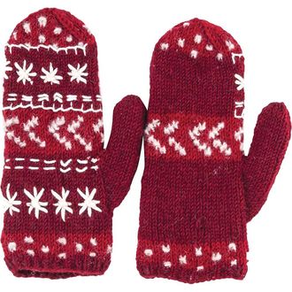Laundromat Womens Midori Embroidered Mittens