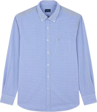 Paul & Shark striped cotton poplin shirt - Blue