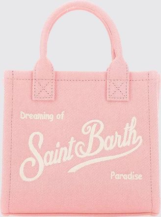 MC2 Saint Barth Borsa Vanity in twill di cotone con logo ricamato