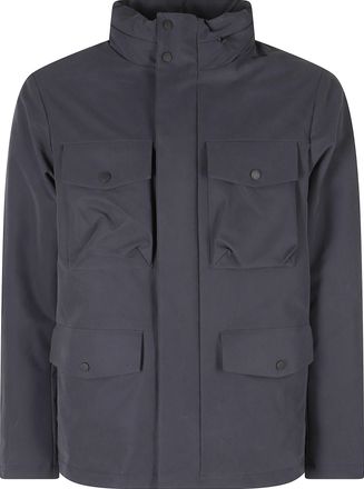 People of Shibuya Short Technical Microfiber Jacket With Concealed Zip