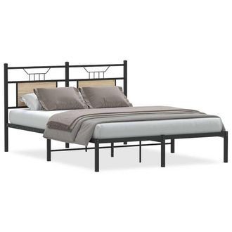 Berkfield Home Bed Frame without Mattress Sonoma Oak 140x200 cm Engineered Wood in Brown