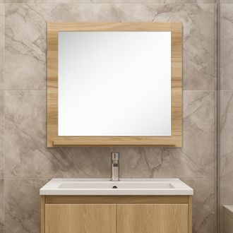 Badplaats Espejo De Ba&ntilde;o Cali - 60 X 50 Cm - Roble - Espejo De Ba&ntilde;o