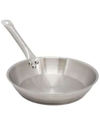 MegaChef Professional Kitchen 11In Round Stainless Steel Fry Pan