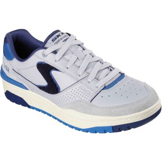 Skechers S-1992 Leer Heren Grijs/Blauwe Standaard Sneakers