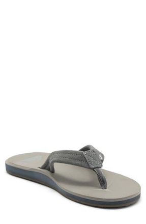 Quiksilver Carver Core Suede Sandal in Grey/Grey at Nordstrom Rack, Size 12