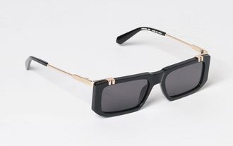 Off-white Occhiali da sole rettangolari in acetato e metallo con lenti scure