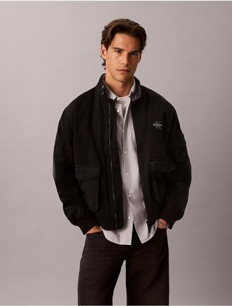 Calvin Klein Jeans Calvin Klein Mens Cotton Flannel Lined Jacket - Black - 2XL