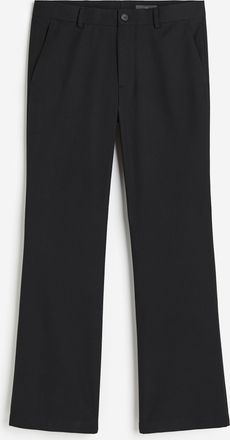 H&M Ausgestellte Twillhose in Slim Fit - Schwarz