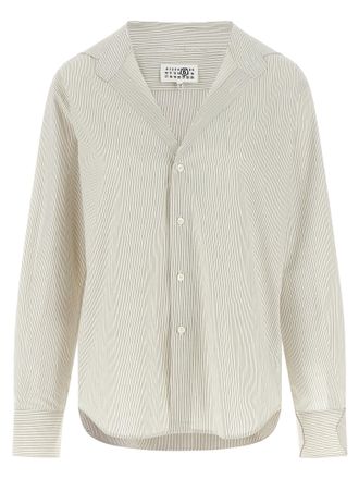Maison Margiela Gray Cotton Womens Blouse