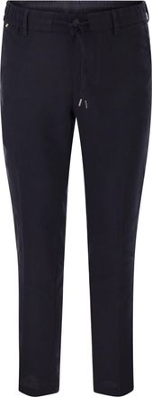 HUGO BOSS Chinohose aus Leinenmischung mit Kordelzug in moderner regul&auml;rer Passform