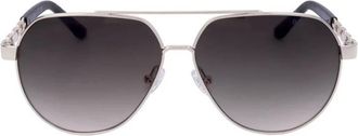 Guess Brown Gradient Pilot Ladies Sunglasses GF00033 32F 59
