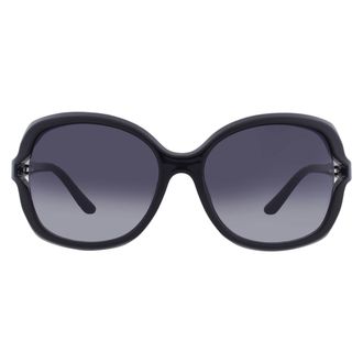 Guess Smoke Gradient Butterfly Ladies Sunglasses GF00057 01B 60