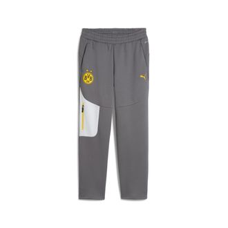 Puma Pantaloni della tuta Borussia Dortmund PUMATECH da uomo, Accessori, Grigio, S