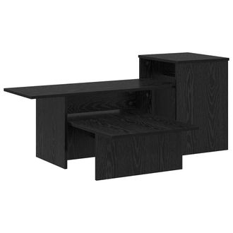 vidaXL Mesa Consola Roble Negro 91,5 X 35 X 38,5 Cm Vidaxl