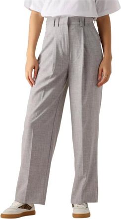 Edited Edited, Broeken, Dames, Grijs, XS, Polyester, Kaj Broek