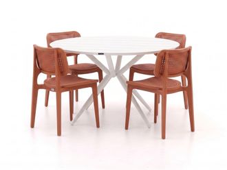 Forza Furniture Forza Xitta/Sora &oslash;127cm dining tuinset 5-delig