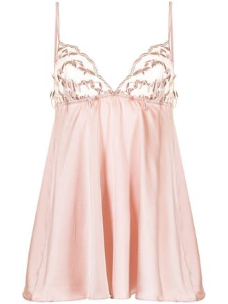 Gilda & Pearl Babydoll Tallulah con ricamo - Rosa
