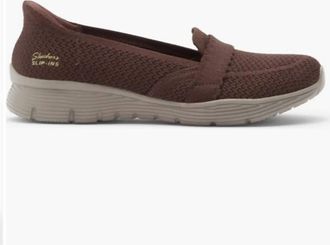 Skechers Womens Be-Lux Moonlight Stroll Slip On Shoes In Chocolate