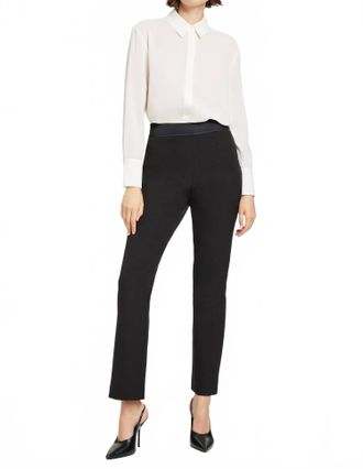 Toccin Carmela Cigarette Tuxedo Pant In Jet Black