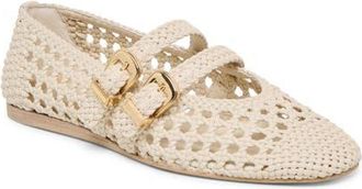 Dolce Vita Baylee Woven Mary Jane Flat in Creme Stella at Nordstrom, Size 8.5