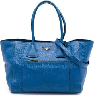 Prada Pre-owned Prada Soft Calf Front Pocket Shopping Tote Ladies YWGTA8DPLZ1SHPU6