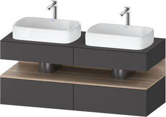 Duravit Qatego Consola Mueble Bajo Lavabo, 2 Extensiones, 2 - Duravit