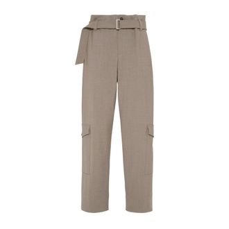 Brunello Cucinelli Broeken, Dames, Beige, M, Stijlvolle Broeken voor Mannen