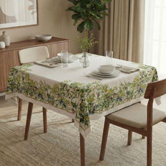 Dmora Mantel Pamire, Lavable A 30&deg;, Forma Cuadrada, 150x150 Cm Multicolor