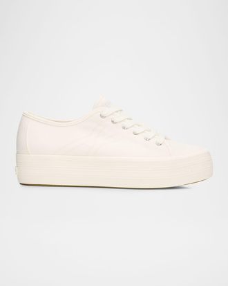 Veronica Beard Truett Platform Canvas Sneakers