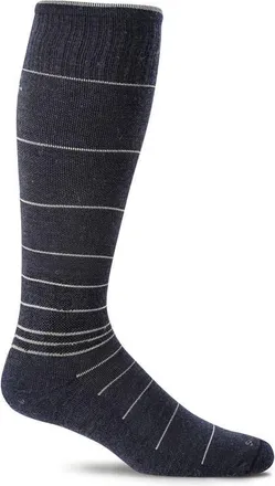 Sockwell Circulator Compression Socks in Black Stripe at Nordstrom, Size Large/x-Large