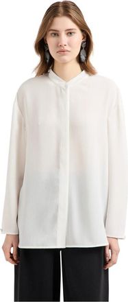 Emporio Armani Lisa Vesti Blouse - Dames - Overhemden - Wit - M - Overhemden