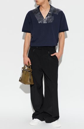 Maison Margiela Polo, Mens, Navy Blue