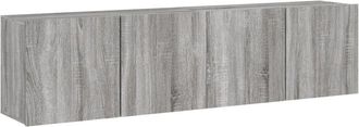 vidaXL Vidaxl - tv Cabinets Wall-mounted 2 pcs Grey Sonoma 80x30x41 cm