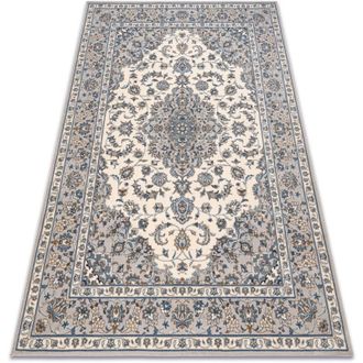 RugsX Rugsx - Alfombra Nain Ornamento, Marco, 7335/51635 Beige / Azul Beige 240x340 Cm
