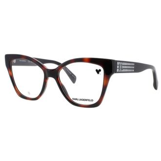 Karl Lagerfeld Ladies Tortoise Rectangular Eyeglass Frames Kl6150