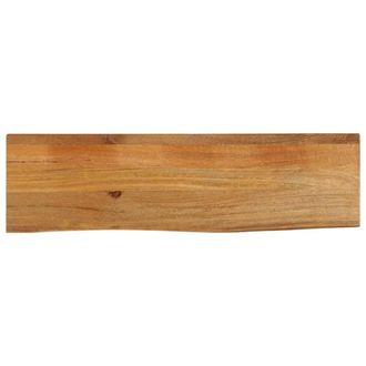 Berkfield Home Table Top Live Edge 120x30x3.8 cm Solid Wood Mango in Brown