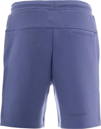 HUGO BOSS Mens Bermuda Shorts Logo Light Pastel Blue Light-Pastel Cotton Polyester Elastane Light/pastel