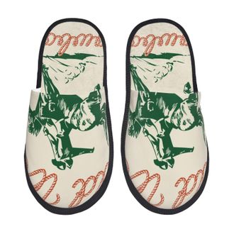 Generic Fleece Slippers West Cowboy Soft Fluffy Slippers Breathable Cotton Slipper For Hotel Ladies Guest Room L