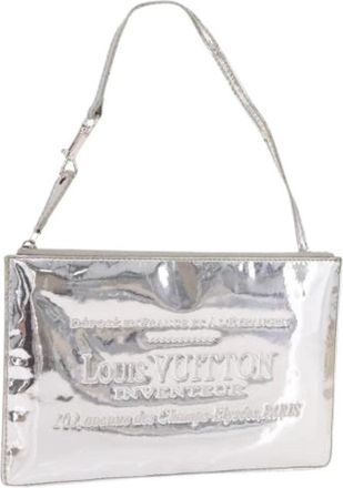 Louis Vuitton Pre-owned Accessory Pouch - Dames - Vintage Clutch - Grijs - ONE Size - Leer - Vintage