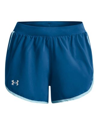 Under Armour Womens Fly by 2.0 Running Shorts, (426) Varsity Blue/Blizzard/Reflective, XL