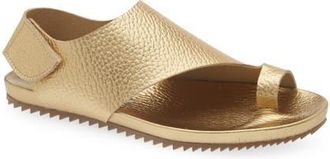 Pedro Garcia Valisa Slingback Sandal in Gold Cervo at Nordstrom, Size 7.5Us