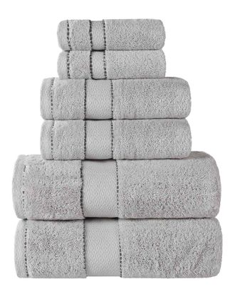 Superior Niles Giza Cotton Dobby Ultra-Plush Thick Soft Absorbent 6Pc Towel Set