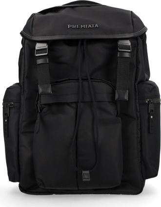 Premiata Booker Structured Rectangular Black Backpack