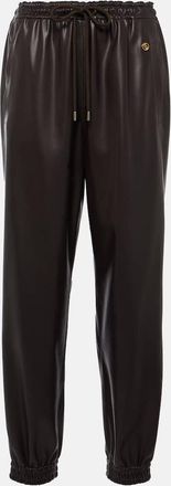 Stella McCartney Faux leather sweatpants