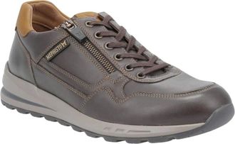 Mephisto Bradley vetersneaker - Heren - Schoenen - Bruin - Maat: 44 EU Leer