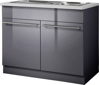 Wiho Küchen Spülenschrank »Chicago« 100 cm breit, inkl. Einbauspüle aus Edelstahl