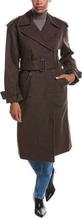 Susana Monaco Susana Monaco Double Knit Trench Coat