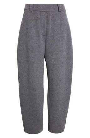 Lisa Yang Wrenda Cashmere Barrel Leg Sweater Pants in Graphite at Nordstrom, Size 0